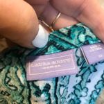 Laura Scott  Paisley Green and White Blouse Size 3X Photo 6