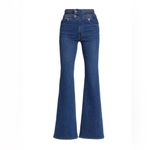 Derek Lam 10 CROSBY Harlow Braided High-Rise Flare Jeans Size 23 NWT Photo 5
