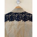 Gap Long Sleeve Belted Utility Lace Army Jacket Tan Women's Size XS Petite Photo 4