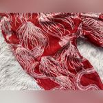 Banjanan Flowy 100% Silk Mini Dress Orange Red Floral Size Small Photo 6