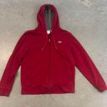 Lacoste Red Men zip up hoodie L size Photo 0