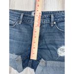 Paige Size 27 Jimmy Jimmy JJ Distressed Blue Denim Jean Shorts Cuffed Hem Photo 14