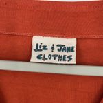 Liz & Jane Orange Cardigan Blouse Lagenlook Art Minimalist Cotton Size 3X Photo 8