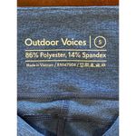 Outdoor Voices  Blue Wide Waistband‎ High Rise Cropped Athletic Leggings Size S Photo 4