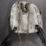Guess Mini Petite Backpack Chain Strap Snake Print Faux Leather Photo 5