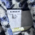 Kinesis Animal Print Sherpa Jacket Sz Small Blue Photo 3