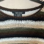 Karen Kane  Lifestyle Petites Medium Sweater Womens Pullover Striped Crochet Photo 4