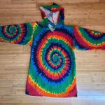 Earth Ragz Tie Dye Pullover Hoodie,Rainbow Colored Swirl|Hippie,Rasta|Size:XS/S Photo 8