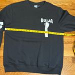 Ouija Women’s Medium Charcoal Gray Long Sleeve Crewneck Sweatshirt Cozy Goth New Photo 1