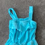 Jasmine Rose Aqua Blue Terry Cloth Sleep Romper SIZE M Size M Photo 1