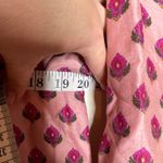 Punit Balana Kaftan Kurta Pink floral Gold top sz S Photo 10