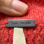 Free People  orange wool cardigan jacket coat oversized knit trench Photo 7