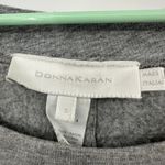 Donna Karan Donna‎ Karan Size Small Boat Neck Long Sleeve Pullover Sweater Gray Sequined Photo 2