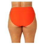 Time & Tru Nwt Women's Plus Size 3XL Ruffled Plunge Bikini top bottom orange Photo 9