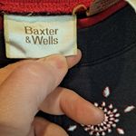 Grandma‎ Chic Baxter & Wells Black and Red Star Button Up Sweatshirt Size L Size L Photo 3