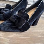 Bella Vita  Women's Black Velvet Heels with Bow Photo 7