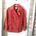 Talbots Vintage woman’s 100% Wool coat peacoat double breasted buttons up sz 2 P Photo 1