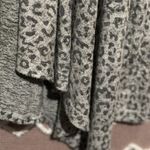 Bobeau Women's Gray Leopard Cheetah Print Drape Cardigan Long Sleeve Stretch XS Photo 4