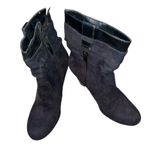 Laura Ashley black suede designer boots. Size 6 New without box! Photo 1