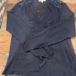 Red Haute Sheer lace blouse Photo 0