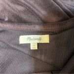 Madewell Corduroy Tie Front Faux Wrap Top Chocolate Brown Size XS Photo 6
