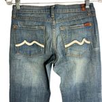 7 Seven for all Mankind Bootcut Jeans 27 Med Wash Denim Low Rise Pockets Stretch Blue Photo 3