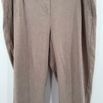 J.Jill Pants SZ Petite Large Linen Blend Stretch Crop Pull On Flat Front Chino Photo 8