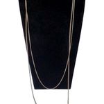 Silver Tone Double Chain 22" Minimalist Photo 0
