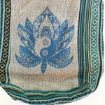 Royal Collection Hippie Hobo Bag Lotus Flower Crossbody Shoulder Bag Bohemian Blue Photo 1