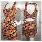 Material Girl  Floral Heart Cutout Dress M Photo 1