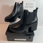 Nasty Gal Croc Faux Leather Heeled Chelsea Boots Casual Classic Photo 1