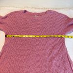 LC Lauren Conrad Pink Lace Panel Sweater Top Women’s Size Medium Shark-bite Hem Photo 6