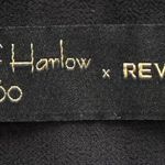 House of Harlow Revolve x 1960 Black Velvet Stripes Tie Front Bodysuit, size XS Photo 6