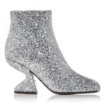 Salvatore Ferragamo Glitter High Heel Booties in Silver Size 10 New in Box $1295 Photo 1