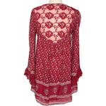Free People  Women’s Nomad Child Cherry Red Floral Boho Mini Dress Photo 5