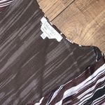 Max Mara Italy y2k belted mesh dress brown cream fall designer formal casual Photo 3