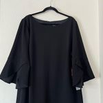 Vince Camuto  Black Ruffle Tulip Sleeve Mini Shift Dress NEW Plus Size 20W Photo 4