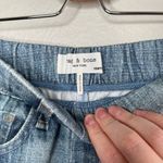 Rag and Bone Womens Miramar Printed Denim pajama terry jean Shorts Size 2XS Photo 2