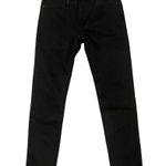 Just Black NWT,  Black Mid Rise Cropped Skinny Jean Fringe Hem, Sz 29 Photo 5
