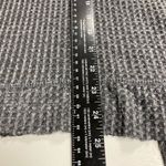 Luxe , Gray Turtleneck Raw Edged Women’s Sweater, Size Large Long Sleeves‎ Photo 9