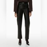 Wilfred NEW Aritzia The Melina High-waisted Vegan Leather Pants Black Photo 3
