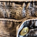 EXPRESS  Jeans Slim Fit Comfy Acid Washed Out Black Womens 0 Low Rise Photo 4