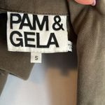 Pam & Gela  Slouchy Drawstring Jacket Olive Photo 8