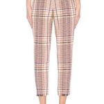 Tularosa Revole Greyson Pant Trousers Plaid Paperbag Pant High Waist Twill Large Photo 2