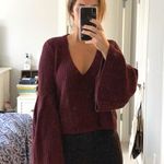 Free People Dark Purple Sweater Photo 0