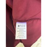 FIGS Maroon Gidya Henley Short Sleeve Scrub Top Size Large Limited Edition Photo 3