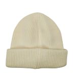 Do Everything In Love  Smiley Face Beanie Hat Cream Pink Ribbed Knit One Size Photo 1