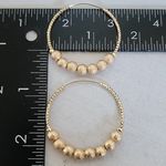 Gold Filled Gold Bead Hoop Earrings Photo 5