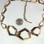 T Tahari  Gold Tone Cutout Runway Statement Necklace Photo 2