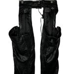 Harley Davidson Thick Black Leather Riding‎ Chaps Photo 6